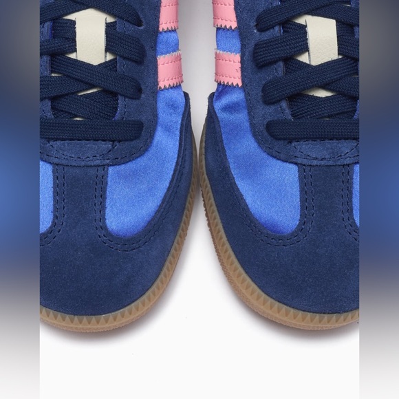 Adidas Womens Size 10 Samba OG Satin Lucid Blue/Pink NWT ✨RARE✨ - Picture 7 of 16